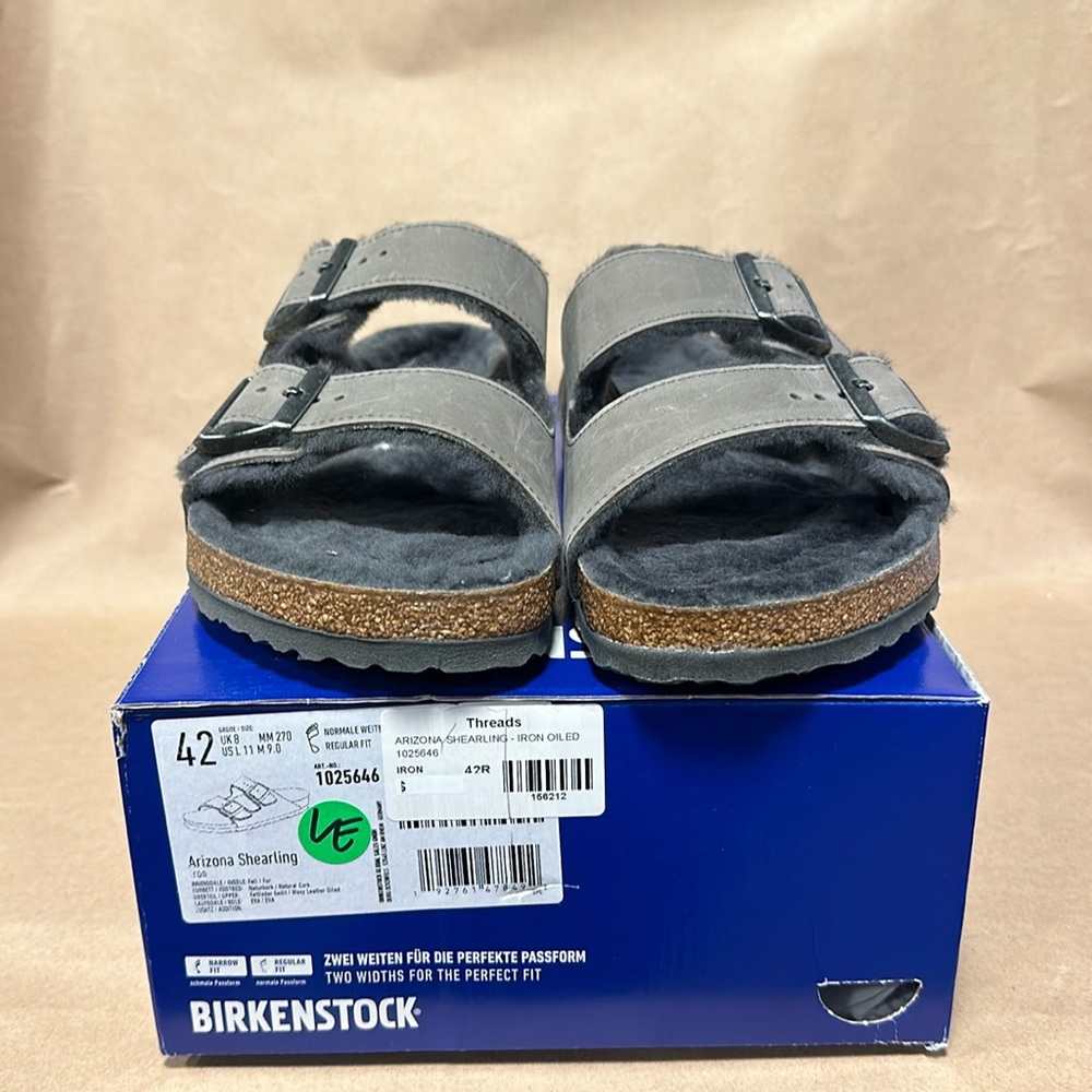 Brand new men’s Birkenstock Arizona Shearling Sandal